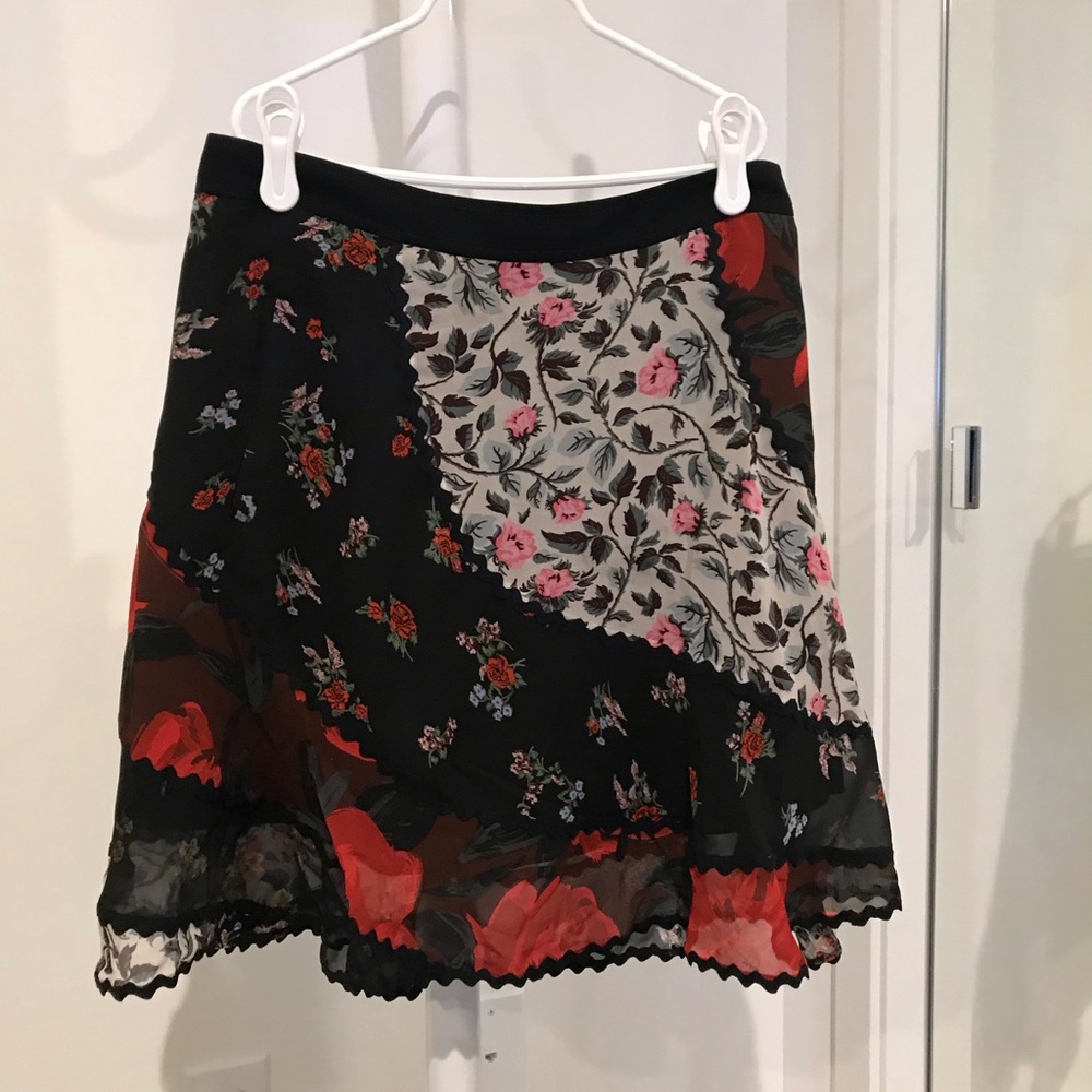 Coach floral print skirt